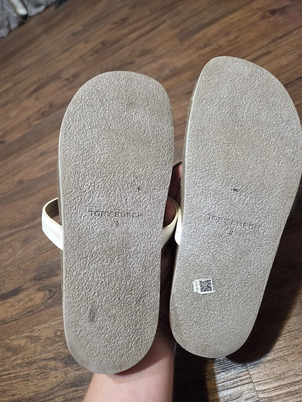 Tory Burch Miller Cloud Spring Lavender Leather Sandals Shoes 9
